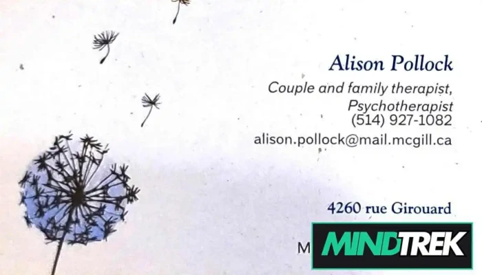 Alison Pollock, Couple and family therapist, psychotherapist - Montréal