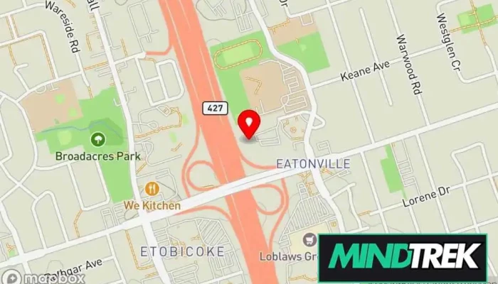 Dr Andrew Wong Associates Psychology Services Map - Etobicoke