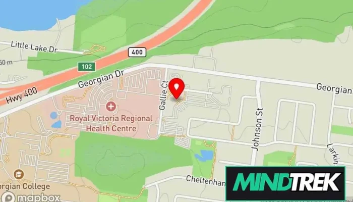 map of Dr. Petra Gyles Child psychologist in Barrie