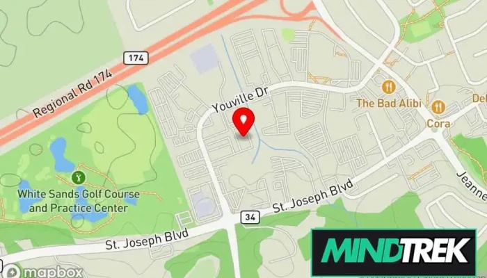 Eastern Ottawa Psychological Centre Centre Psychologique De Lest Dottawa Map - Orléans