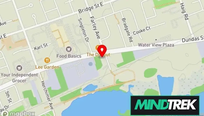 map of Evolve Neurofeedback and Psychotherapy Clinic/ Andrew Alkenbrack Mental health service in Belleville