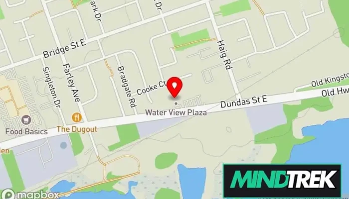 map of Hope Harbour Psychotherapy Psychotherapist in Belleville