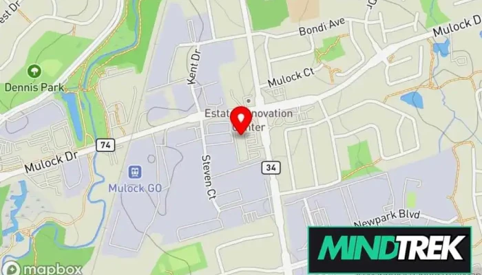 map of Joanne Lechowicz Therapy Services Psychotherapist, Addiction treatment center, Family counselor, Marriage or relationship counselor, Mental health service in Newmarket