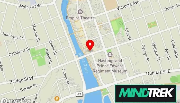 map of ReThink Me: Paths to Mental Vitality Mental health clinic, Counselor, Mental health service, Psychotherapist in Belleville