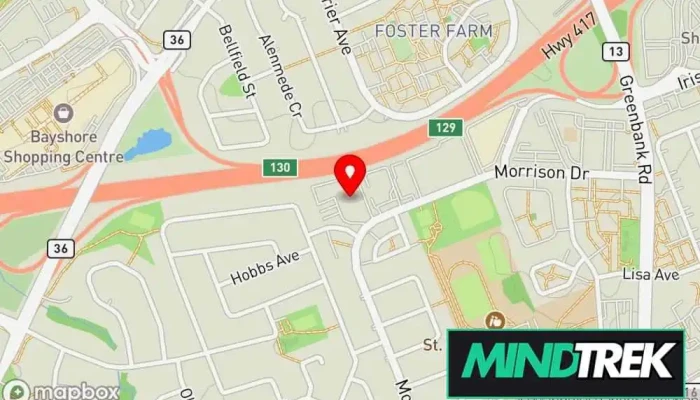 map of Waystone Psychology Psychologist, Applied behavior analysis therapist, Psychotherapist in Ottawa