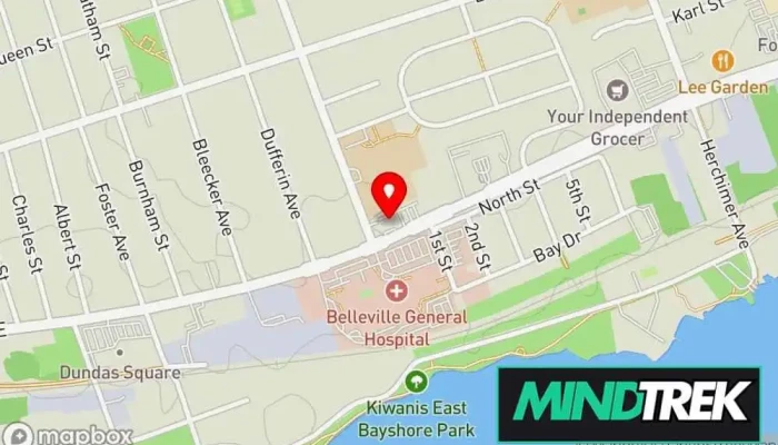 map of Zenula Health® Rehabilitation center, Chiropractor, Kinesiologist, Massage therapist, Naturopathic practitioner, Occupational therapist, Orthotics & prosthetics service, Physical therapist, Psychotherapist, Registered general nurse in Belleville